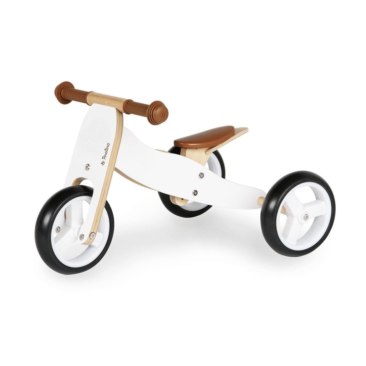 Mini tricycle „Charlie”, white/natural