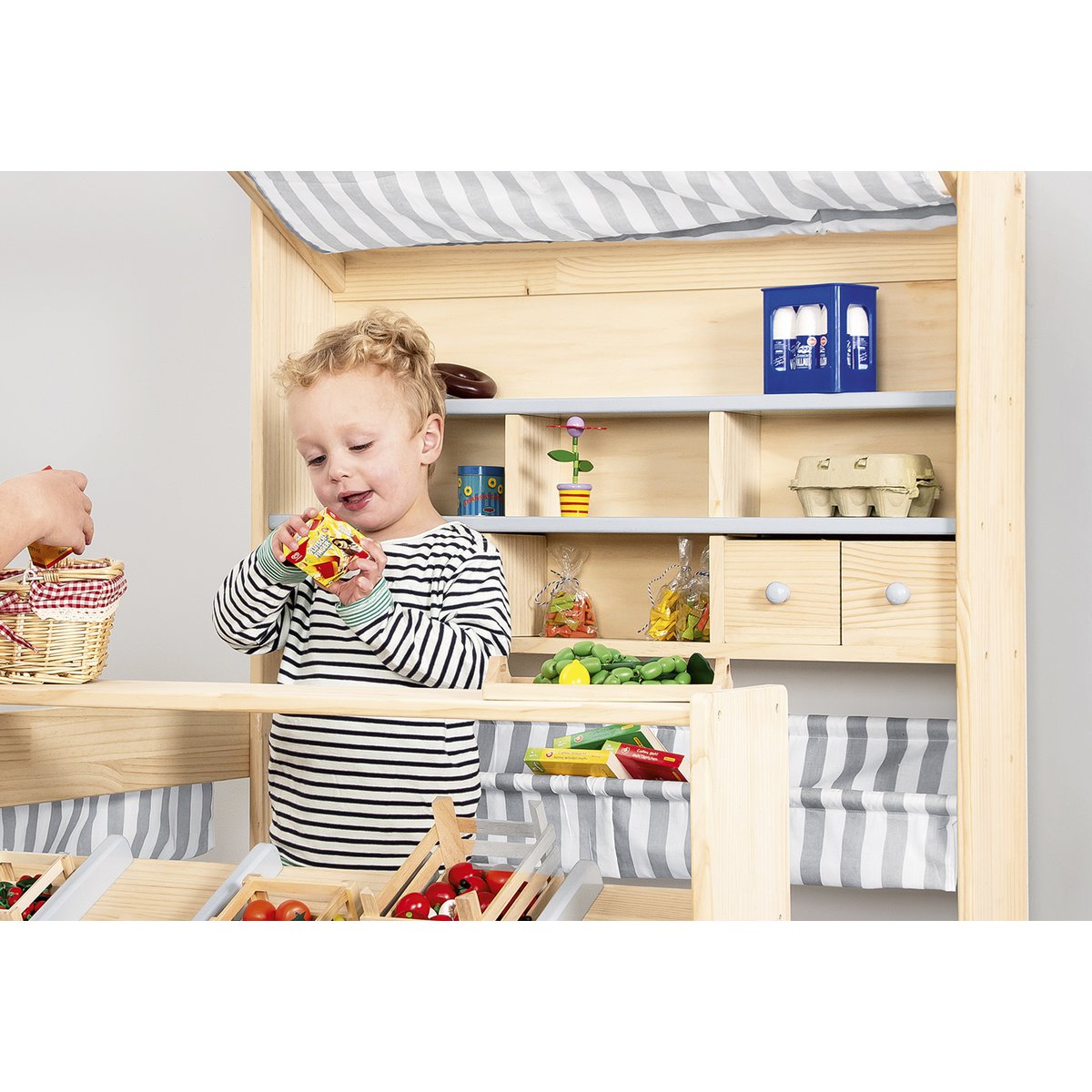 Market stand „Lucy”, grey