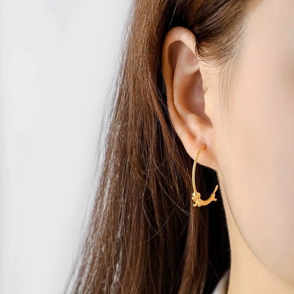 Fliegende Dackel-Hunde-Creolen